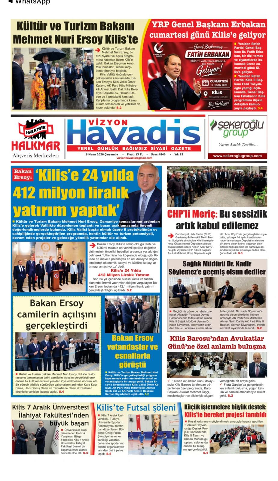 Öğrencimizin Başarısı Yerel Basında